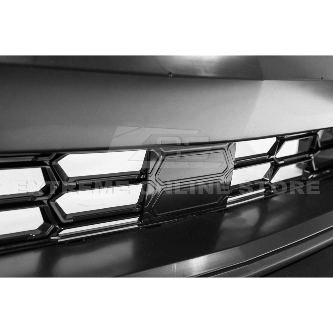 Ford Mustang S650 Dark Horse Style Primed Black Front Bumper Conversion Kit 2024-Up
