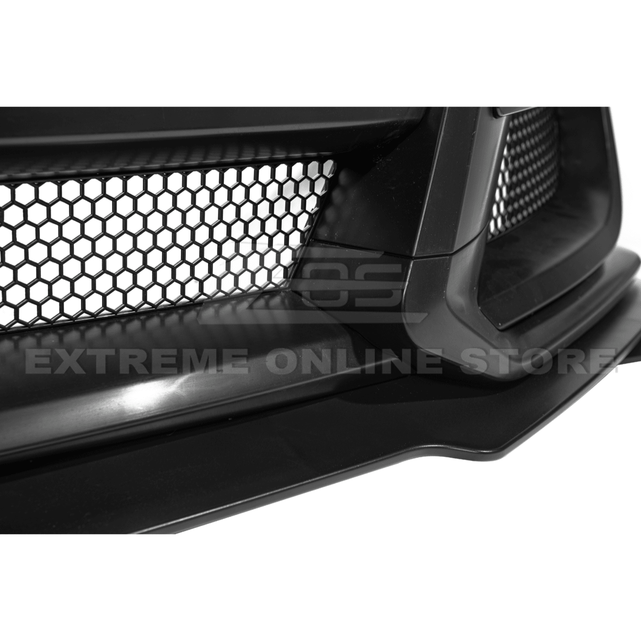 Ford Mustang S197 S550 GT500 Style Primed Black Front Bumper 2010-2014