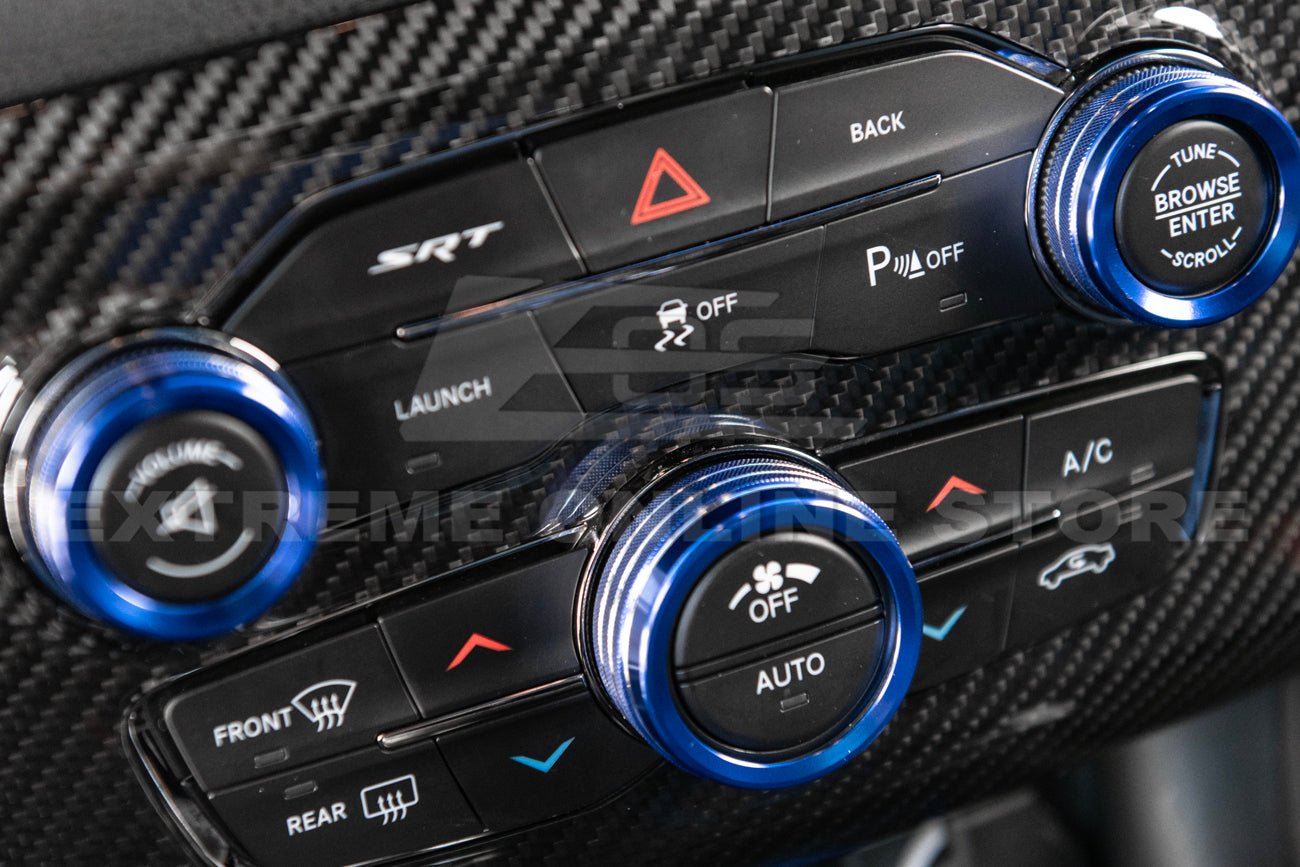 Dodge Charger Factory Style Carbon Fiber Center Console Audio Panel Cover 2015-2023