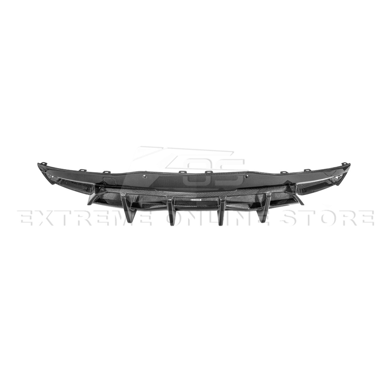 Chevrolet Corvette C8 Dry Carbon Fiber Quad Exit Rear Bumper Diffuser 2020-Up