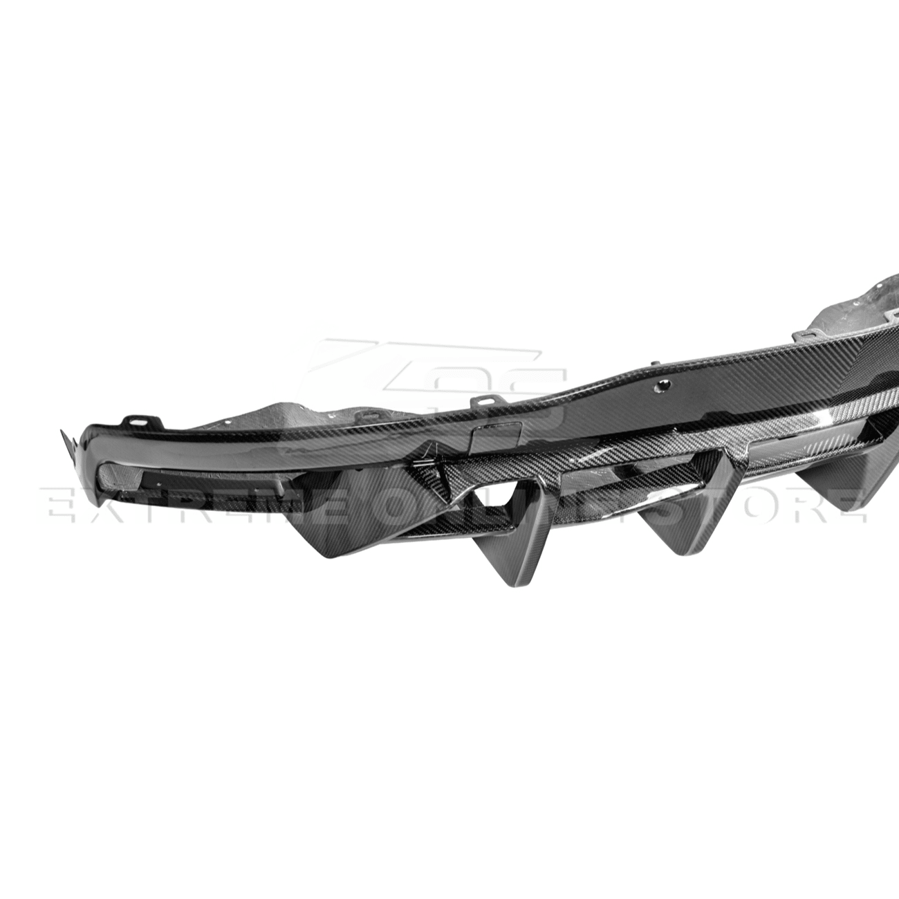Chevrolet Corvette C8 Dry Carbon Fiber Quad Exit Rear Bumper Diffuser 2020-Up