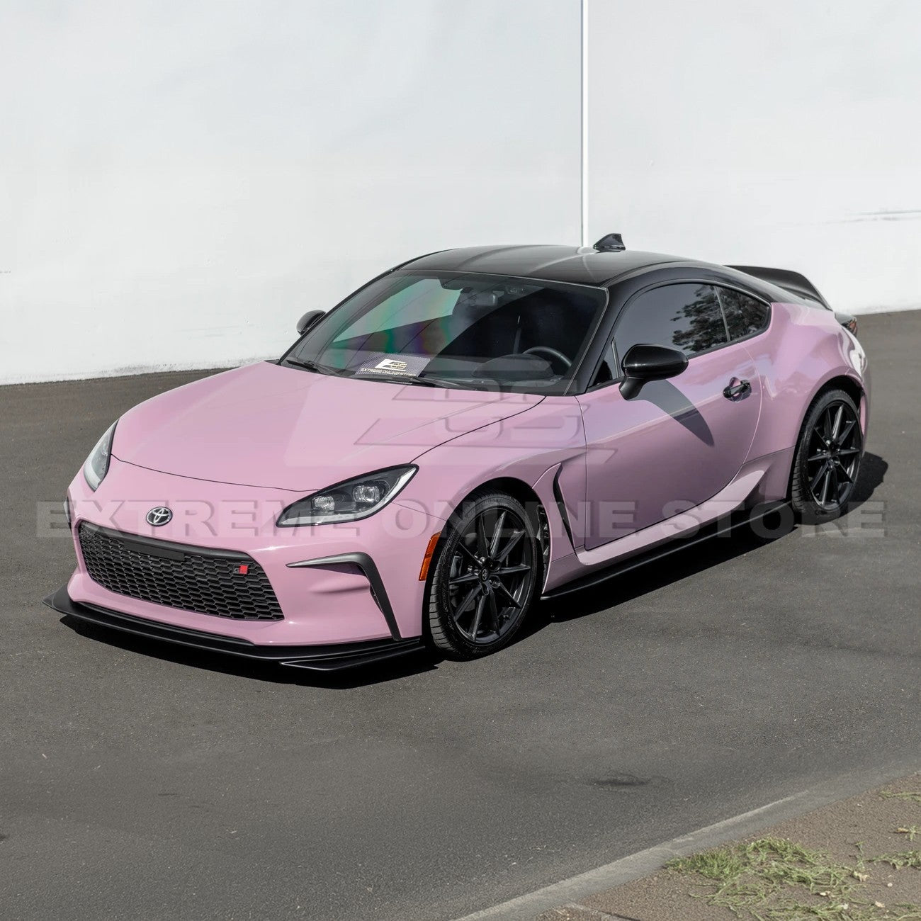 Toyota GR86 AS Style Matte Black Front Splitter and Side Skirt Kit 2022-Up