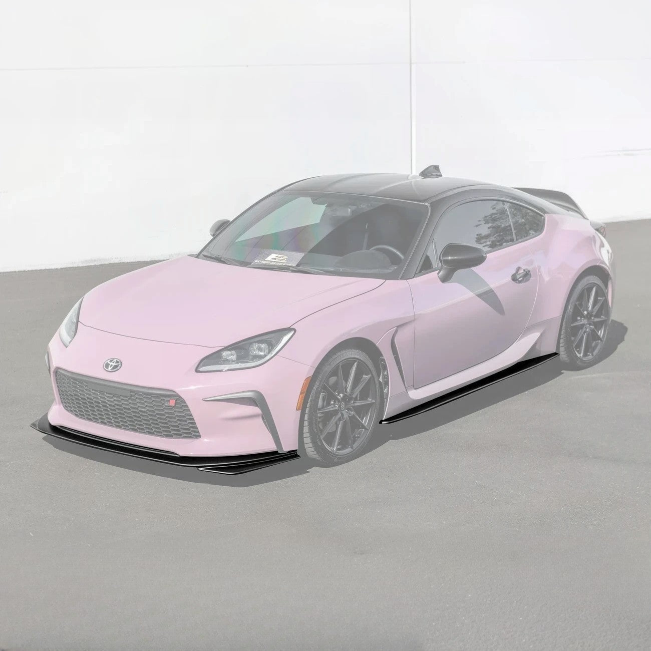 Toyota GR86 AS Style Matte Black Front Splitter and Side Skirt Kit 2022-Up