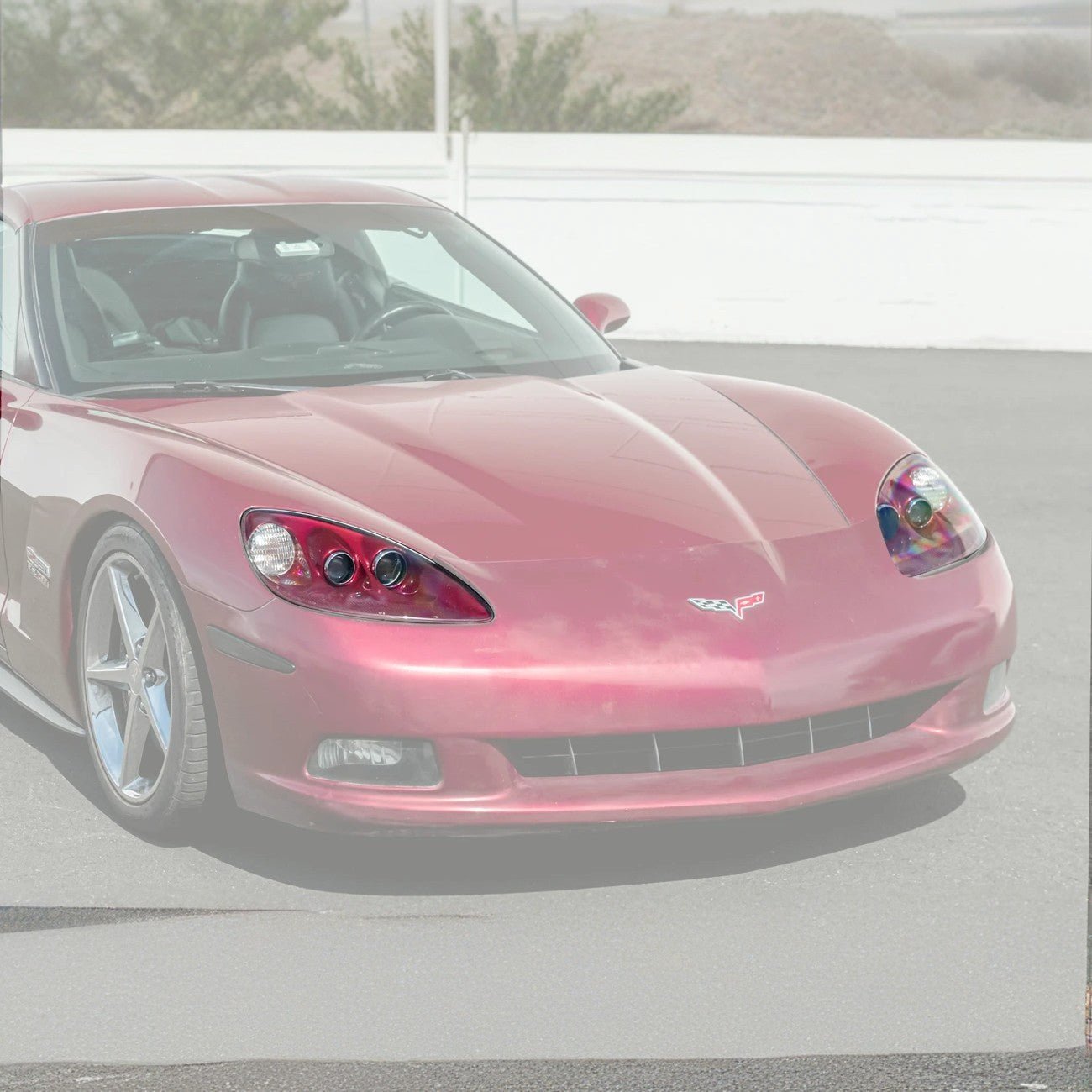 Chevrolet Corvette C6 OEM Style Clear Lens Painted Housing HID Headlights 2005-2013