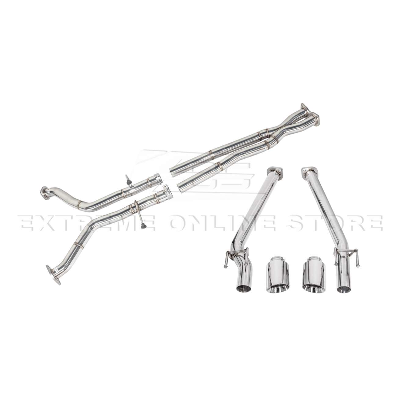 Pontiac GTO T-304 Stainless Steel Straight-Through Cat-Back Exhaust System 4 Inch Tips 2005-2006