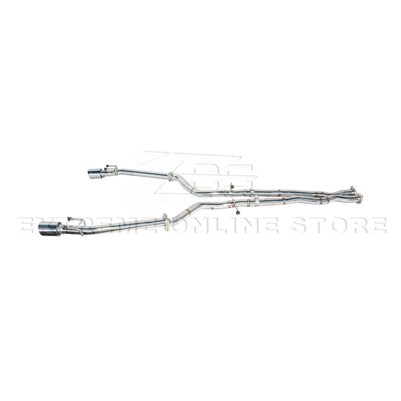 Pontiac GTO T-304 Stainless Steel Straight-Through Cat-Back Exhaust System 4 Inch Tips 2005-2006
