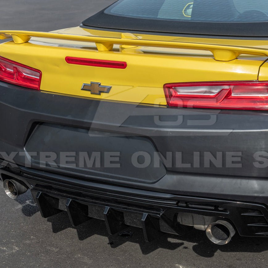 Camaro Track Style Rear Quad Exit Diffuser Matte Black / Gloss Black 2016-Up