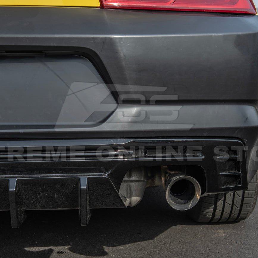 Camaro Track Style Rear Quad Exit Diffuser Matte Black / Gloss Black 2016-Up