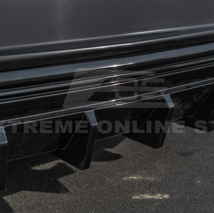 Camaro Track Style Rear Quad Exit Diffuser Matte Black / Gloss Black 2016-Up