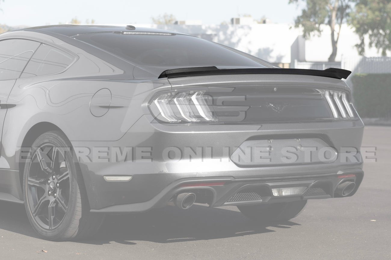 Ford Mustang S550 EOS Performance Ducktail Style Matte Black Gloss Black Rear Wing Spoiler 2015-2023
