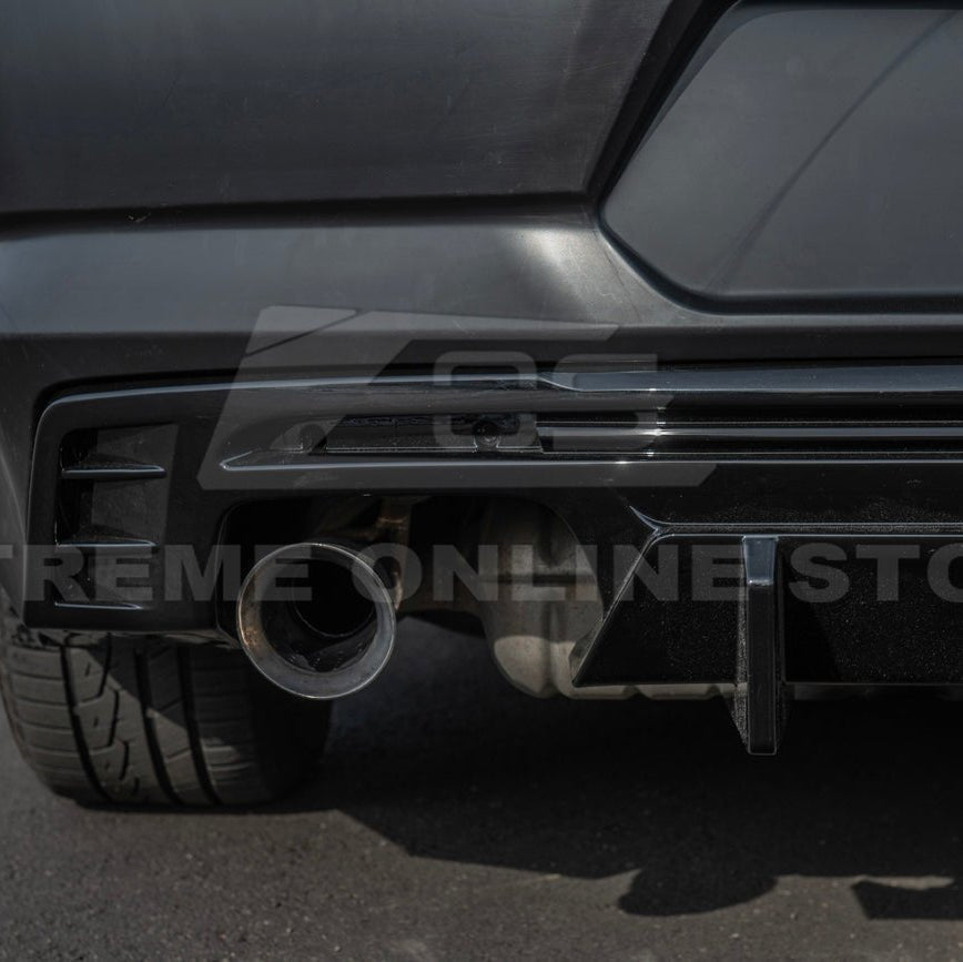 Camaro Track Style Rear Quad Exit Diffuser Matte Black / Gloss Black 2016-Up