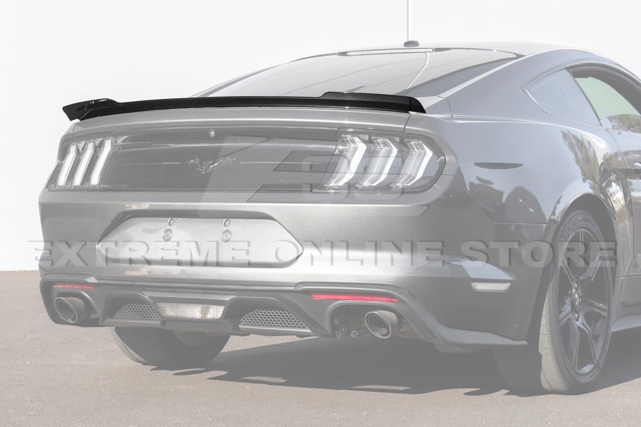 Ford Mustang S550 EOS Performance Ducktail Style Matte Black Gloss Black Rear Wing Spoiler 2015-2023