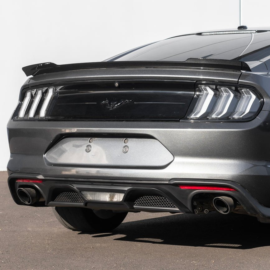 Ford Mustang S550 EOS Performance Ducktail Style Matte Black Gloss Black Rear Wing Spoiler 2015-2023