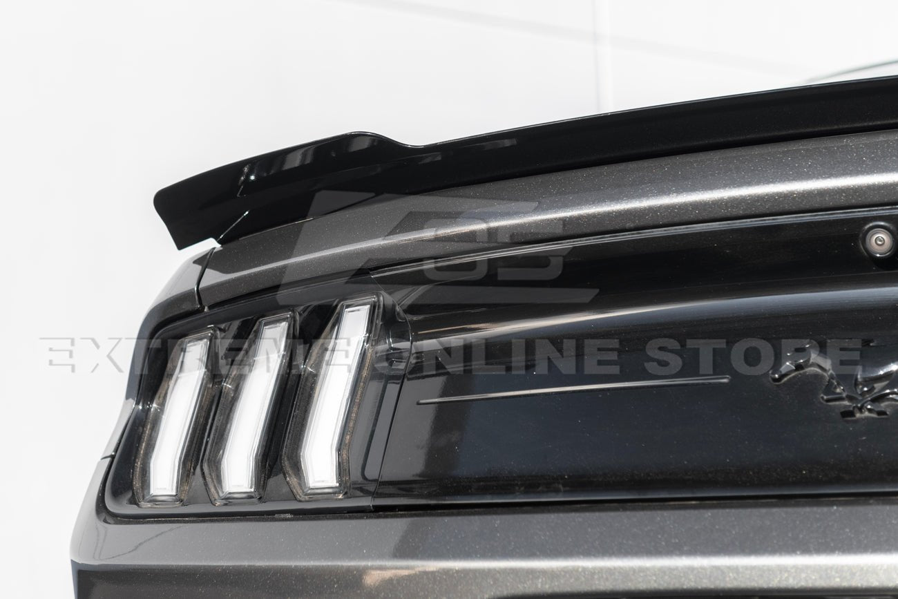 Ford Mustang S550 EOS Performance Ducktail Style Matte Black Gloss Black Rear Wing Spoiler 2015-2023