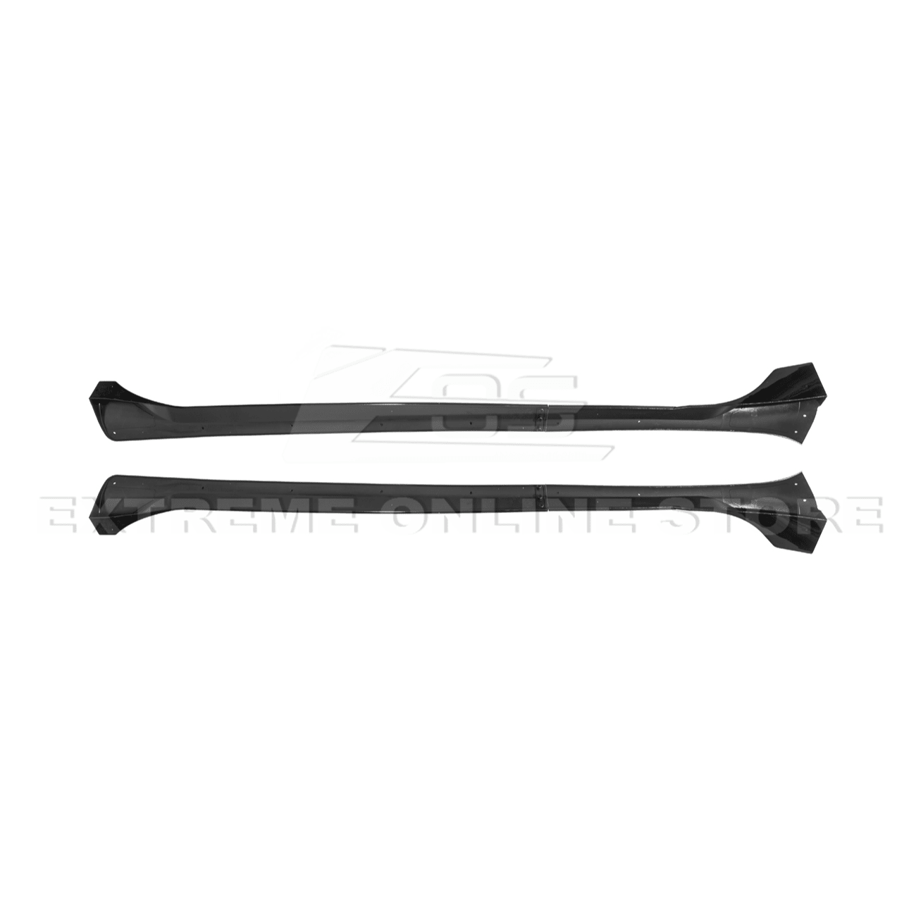 Tesla Model Y Track Style Gloss Black Side Skirts Rocker Panel Pair 2025-Up