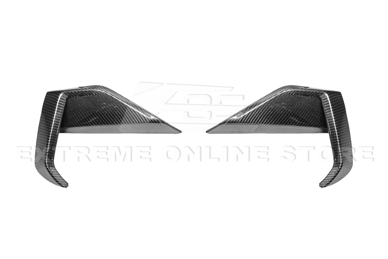Ford Mustang S650 Factory Style Dry Carbon Fiber Front Side Grille Inserts 2024-Up