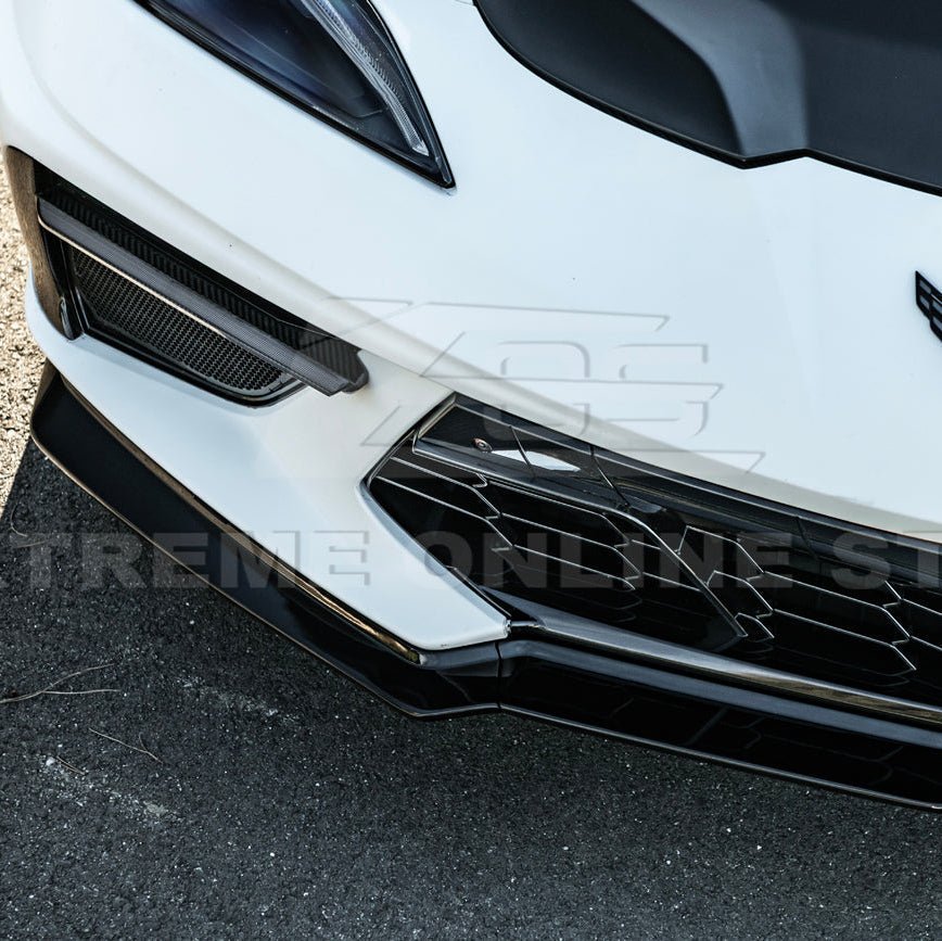 Corvette C8 Stingray Dry Carbon Fiber Front Splitter Z06 Z07 Conversion Package 2020-Up