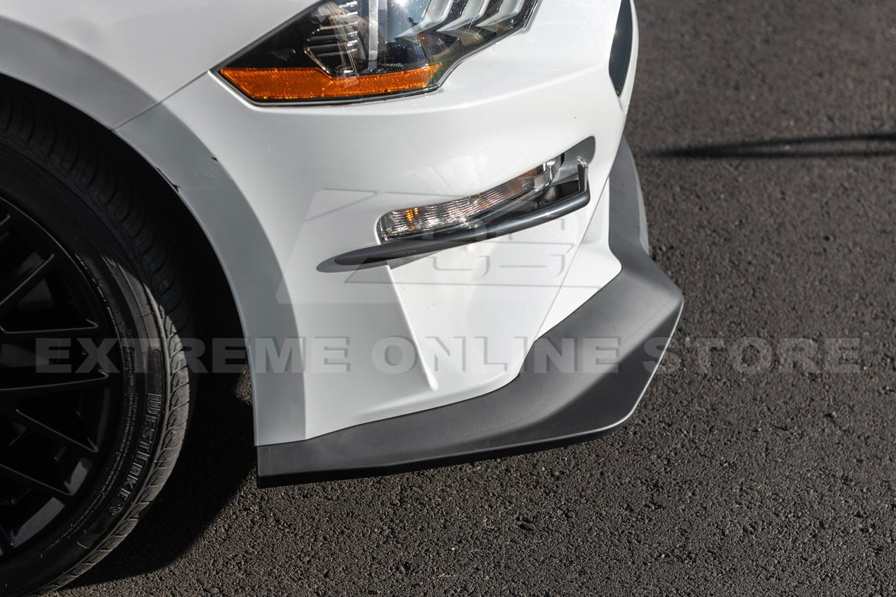 Ford Mustang S550 Performance Style Matte Black Front Splitter Lip 2018-2023