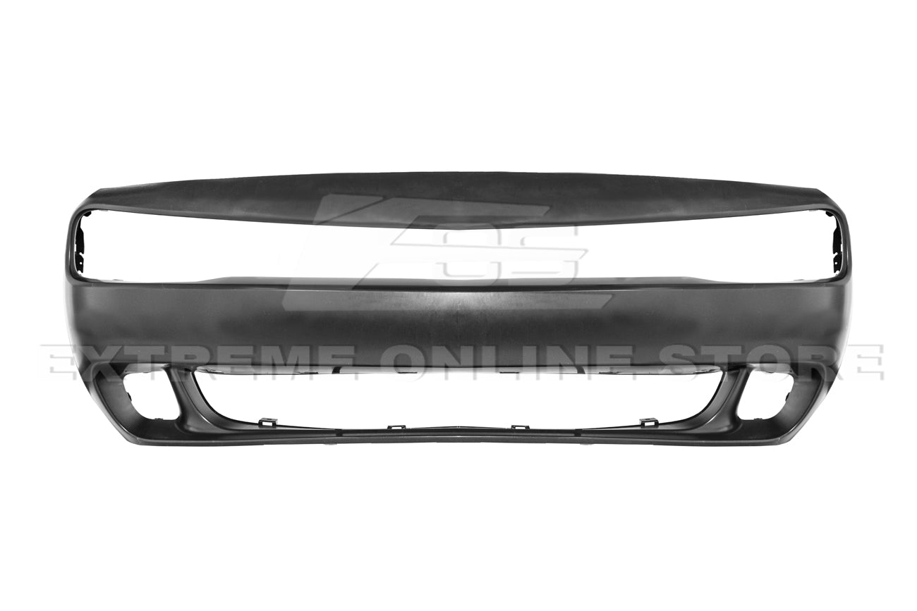 Dodge Challenger LC Hellcat Style Primed Black Front Bumper Cover 2015-Up