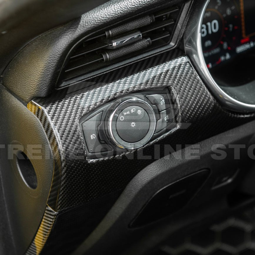 Ford Mustang S550 Dry Carbon Fiber Instrument Dashboard Panel Trim 2015-2023