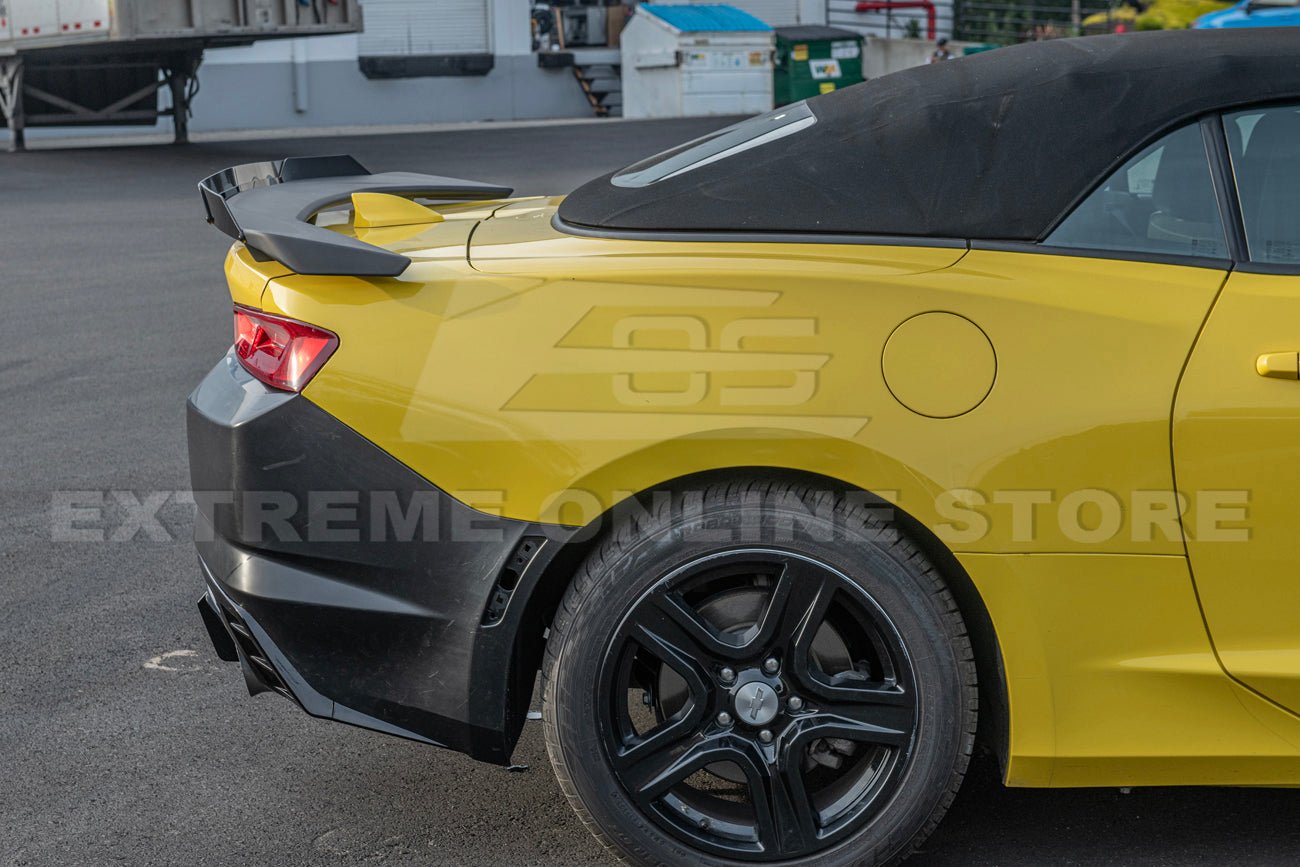 Chevrolet Camaro 6th Gen Wickerbill Rear Spoiler Extension Smoke Tinted 2016-2024