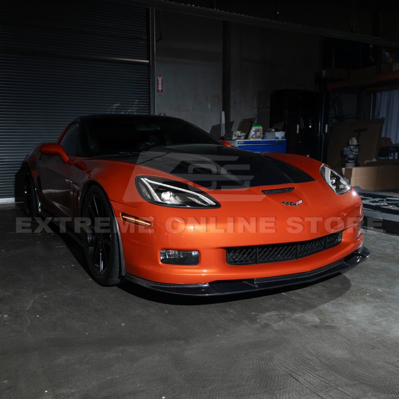 Chevrolet Corvette C6 C8 Style Clear Lens Sequential LED Front Headlights 2005-2013