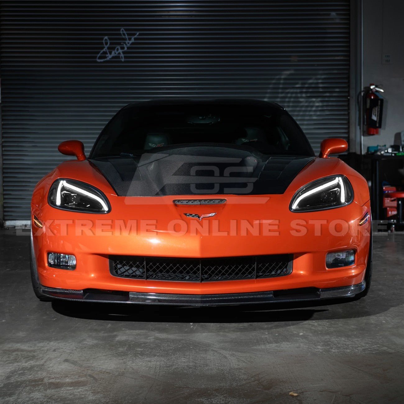 Chevrolet Corvette C6 C8 Style Clear Lens Sequential LED Front Headlights 2005-2013
