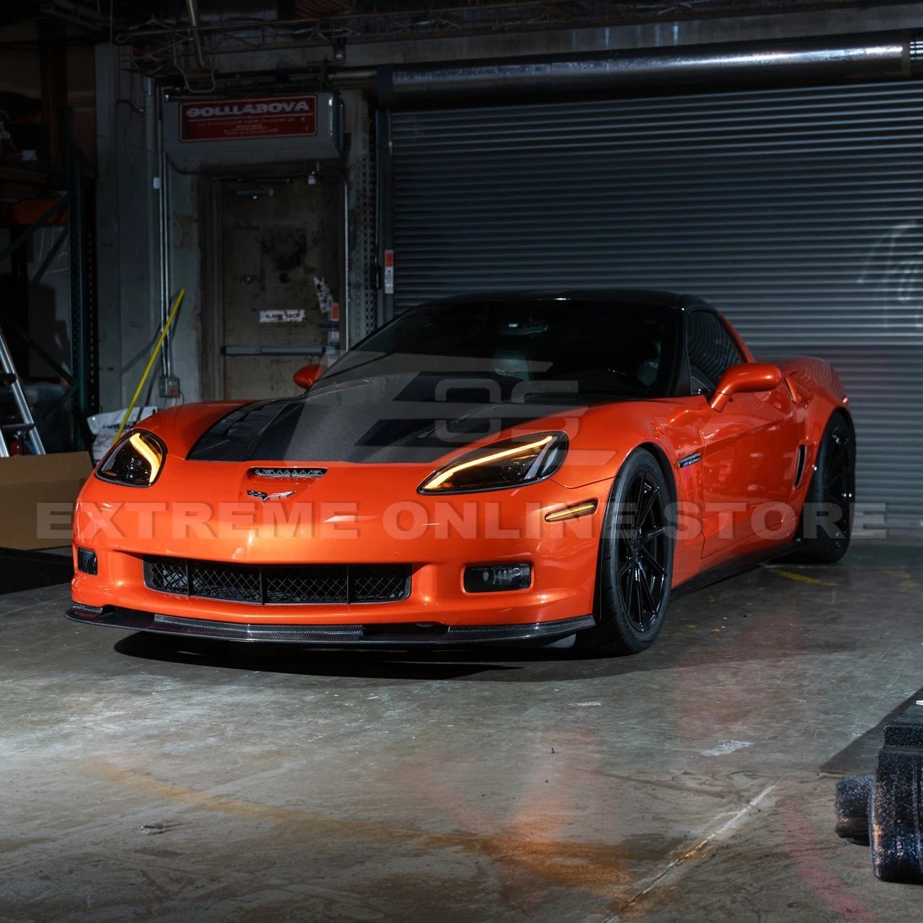 Chevrolet Corvette C6 C8 Style Clear Lens Sequential LED Front Headlights 2005-2013