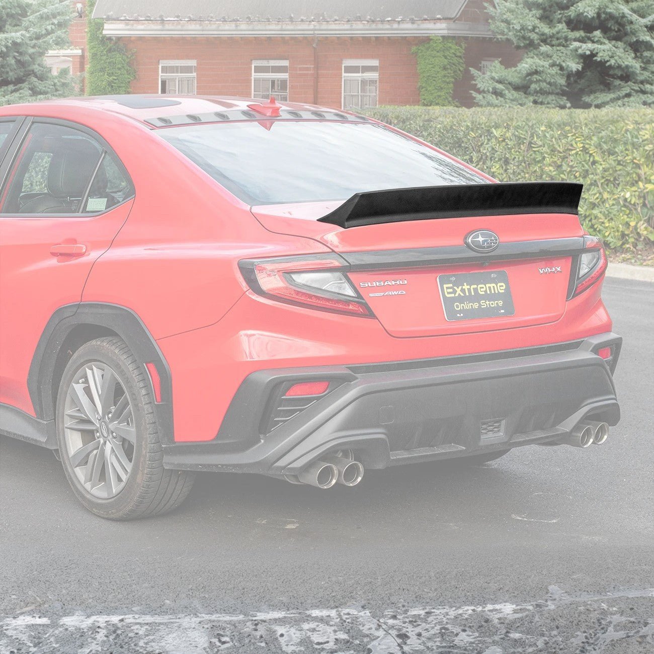 Subaru WRX VB Ducktail Style Matte Black / Gloss Black Trunk Lid Spoiler 2022-Up