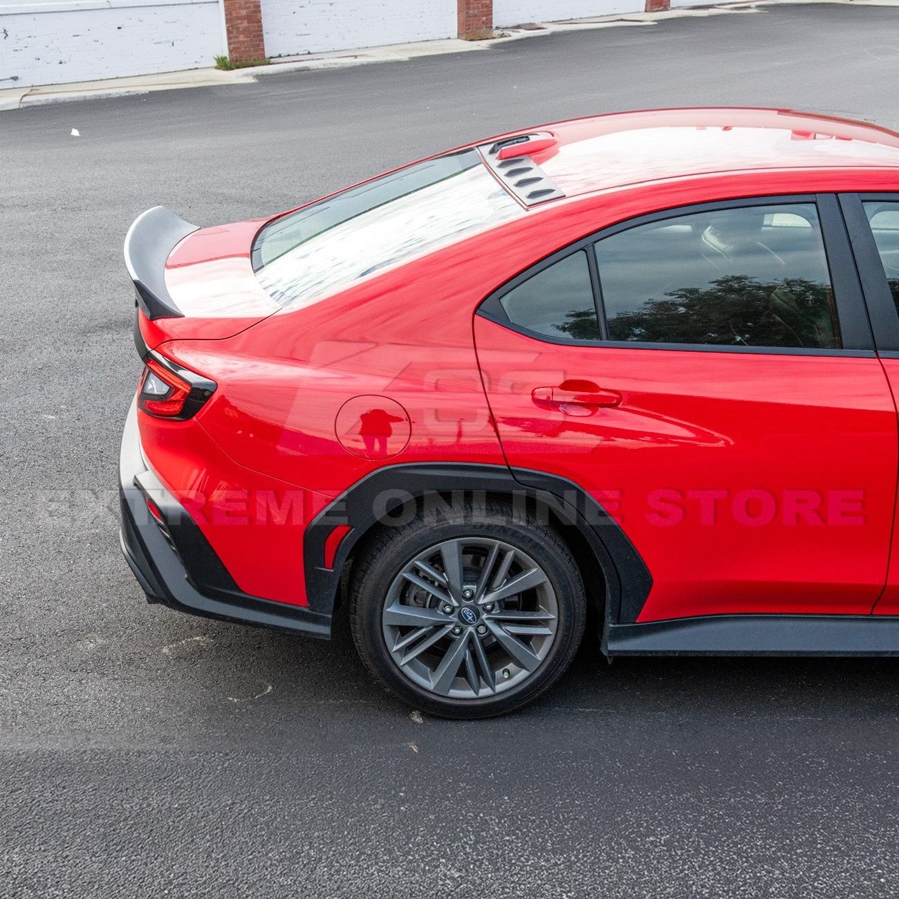 Subaru WRX VB Ducktail Style Matte Black / Gloss Black Trunk Lid Spoiler 2022-Up