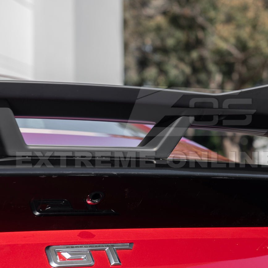 Ford Mustang S650 Dark Horse Style Rear Wickerbill Wing Spoiler Gloss Black Matte Black 2024-Up