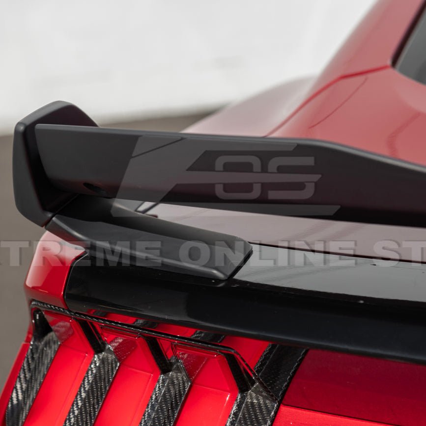 Ford Mustang S650 Dark Horse Style Rear Wickerbill Wing Spoiler Gloss Black Matte Black 2024-Up