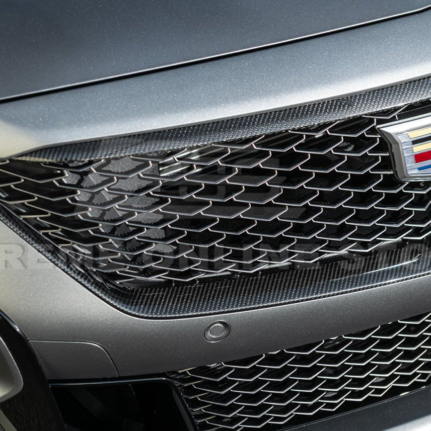 Cadillac CT5-V Blackwing Dry Carbon Fiber Upper Grille Trim Insert 2025–Present