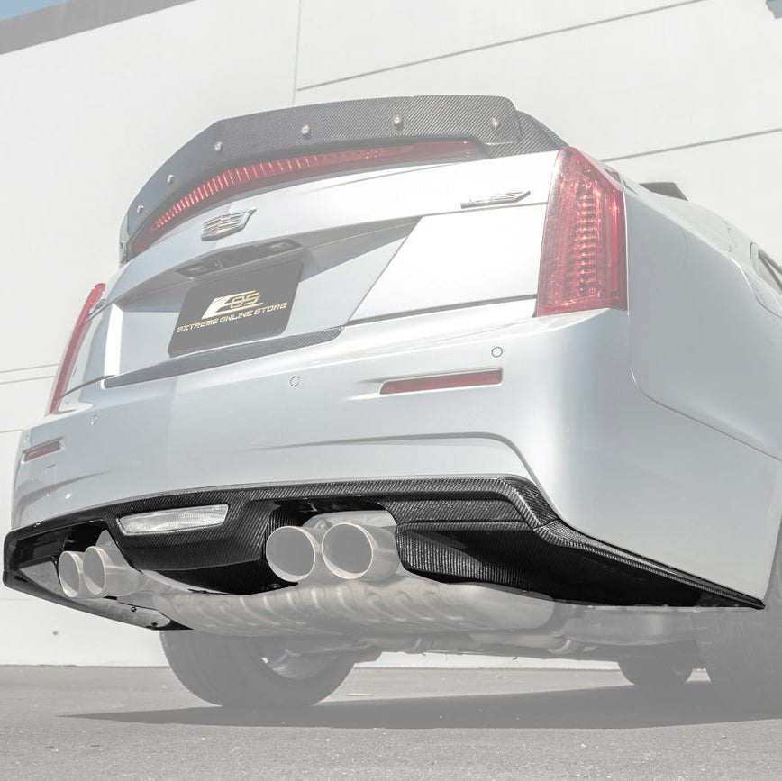 Cadillac ATS-V Factory Style Carbon Fiber Rear Bumper Diffuser Lip 2016-2019