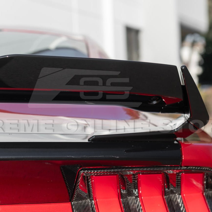 Ford Mustang S650 Dark Horse Style Rear Wickerbill Wing Spoiler Gloss Black Matte Black 2024-Up