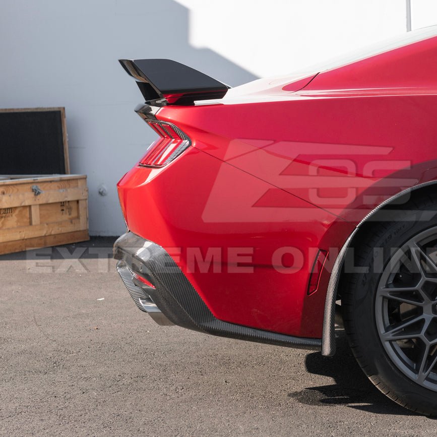 Ford Mustang S650 Dark Horse Style Rear Wickerbill Wing Spoiler Gloss Black Matte Black 2024-Up