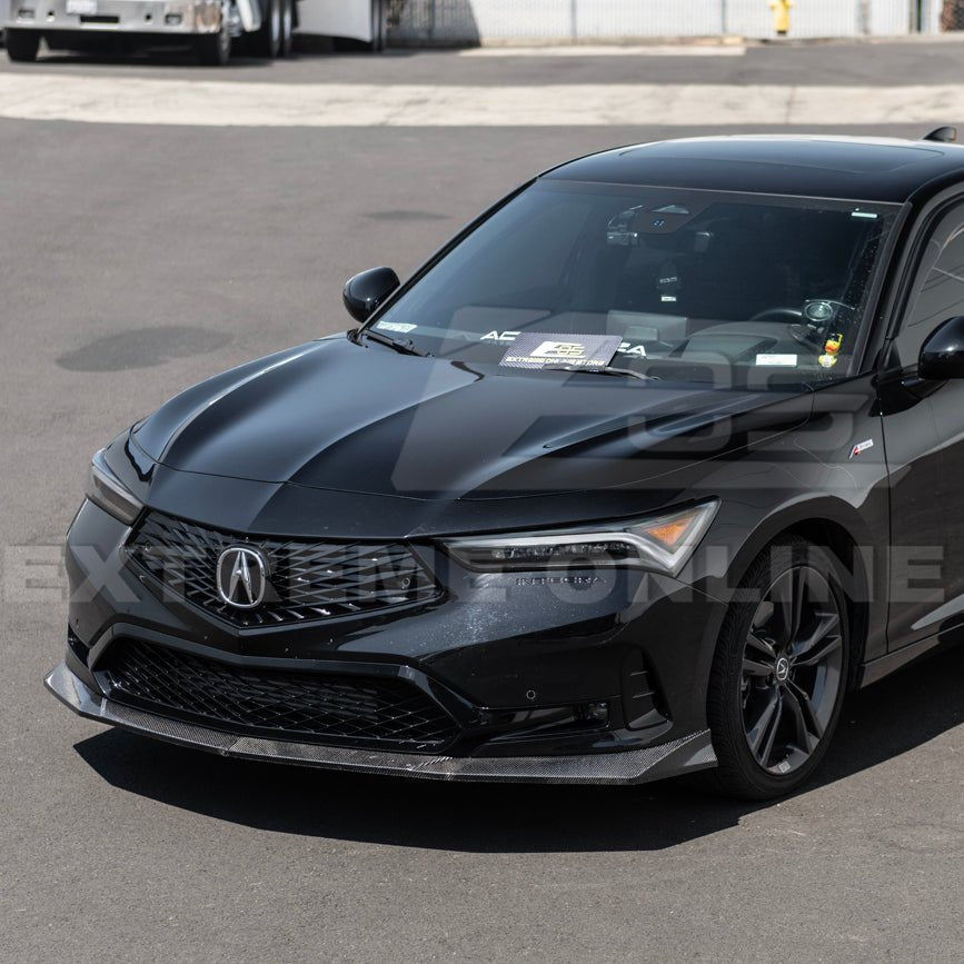 Acura Integra DE4 EOS Performance Style Matte Black Gloss Black Carbon Fiber Front Splitter Lip 2023-Up