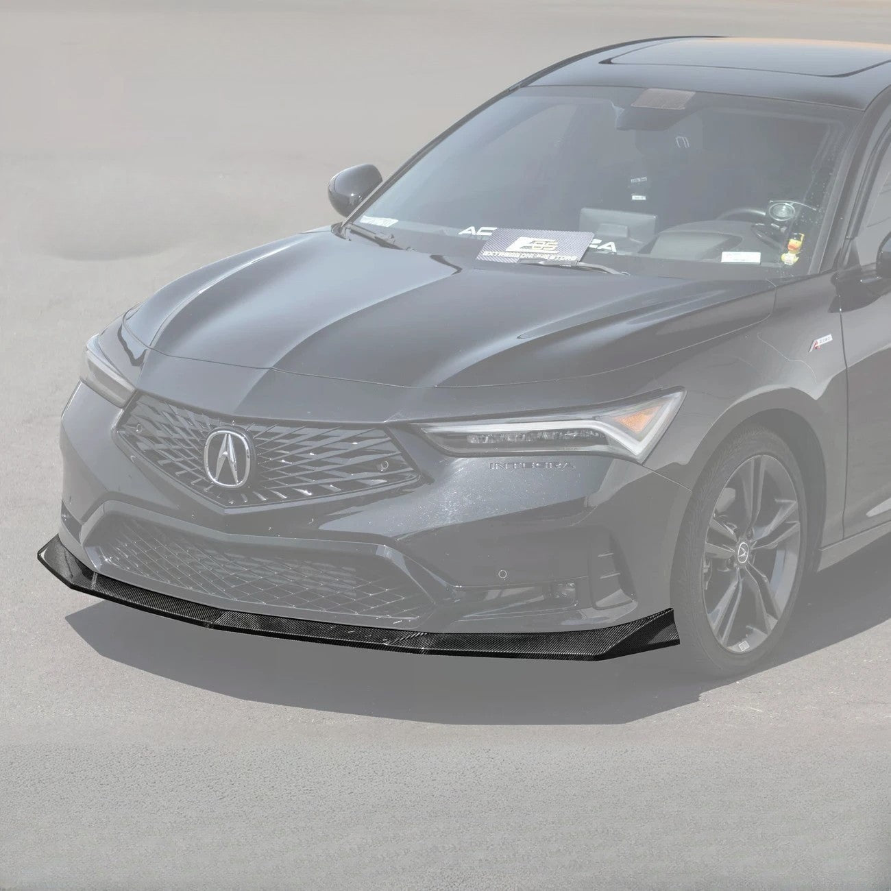 Acura Integra DE4 EOS Performance Style Matte Black Gloss Black Carbon Fiber Front Splitter Lip 2023-Up