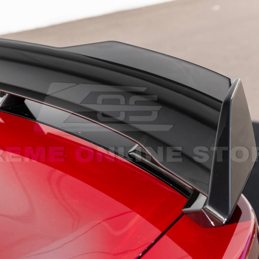 Ford Mustang S650 Dark Horse Style Rear Wickerbill Wing Spoiler Gloss Black Matte Black 2024-Up