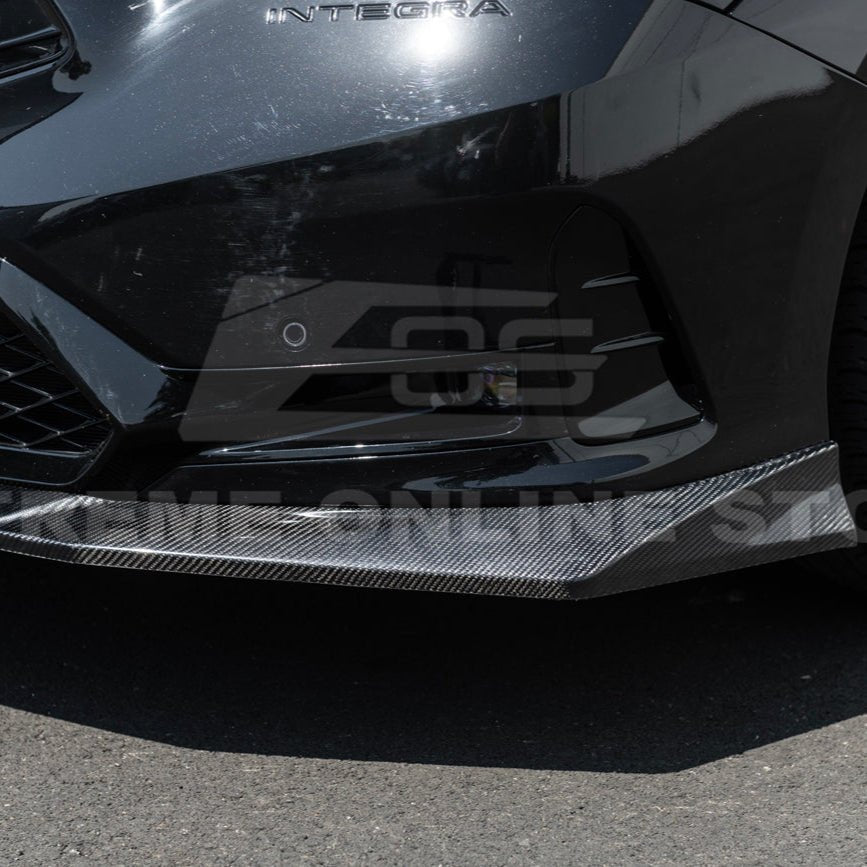 Acura Integra DE4 EOS Performance Style Matte Black Gloss Black Carbon Fiber Front Splitter Lip 2023-Up