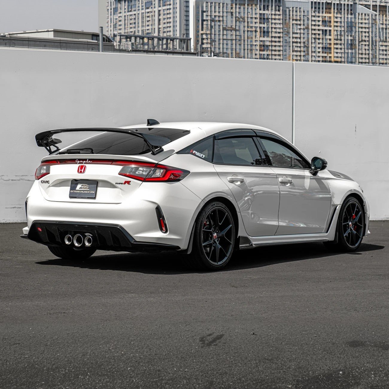 Honda Civic Type-R FL5 Carbon Fiber Rear Hatch Vent Trim Cover 2023-Up