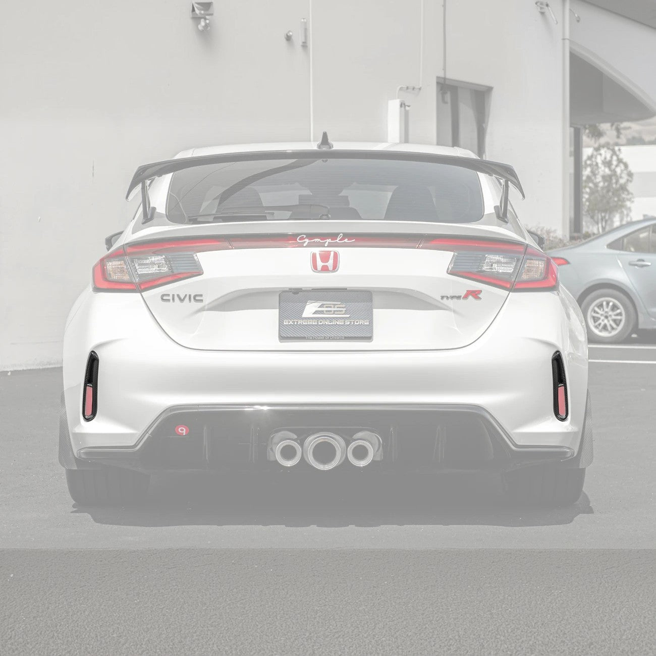 Honda Civic Type-R FL5 Carbon Fiber Rear Hatch Vent Trim Cover 2023-Up