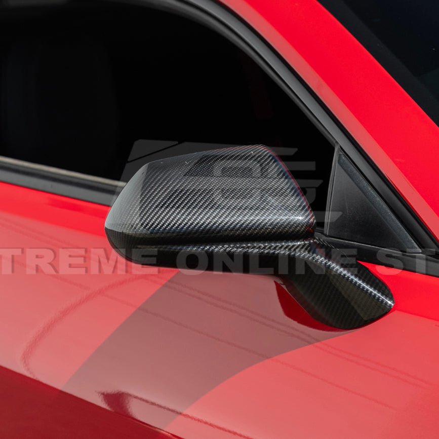 Chevrolet Camaro 6th Gen GM Factory Style Dry Carbon Fiber Mirror Covers 2019-2024