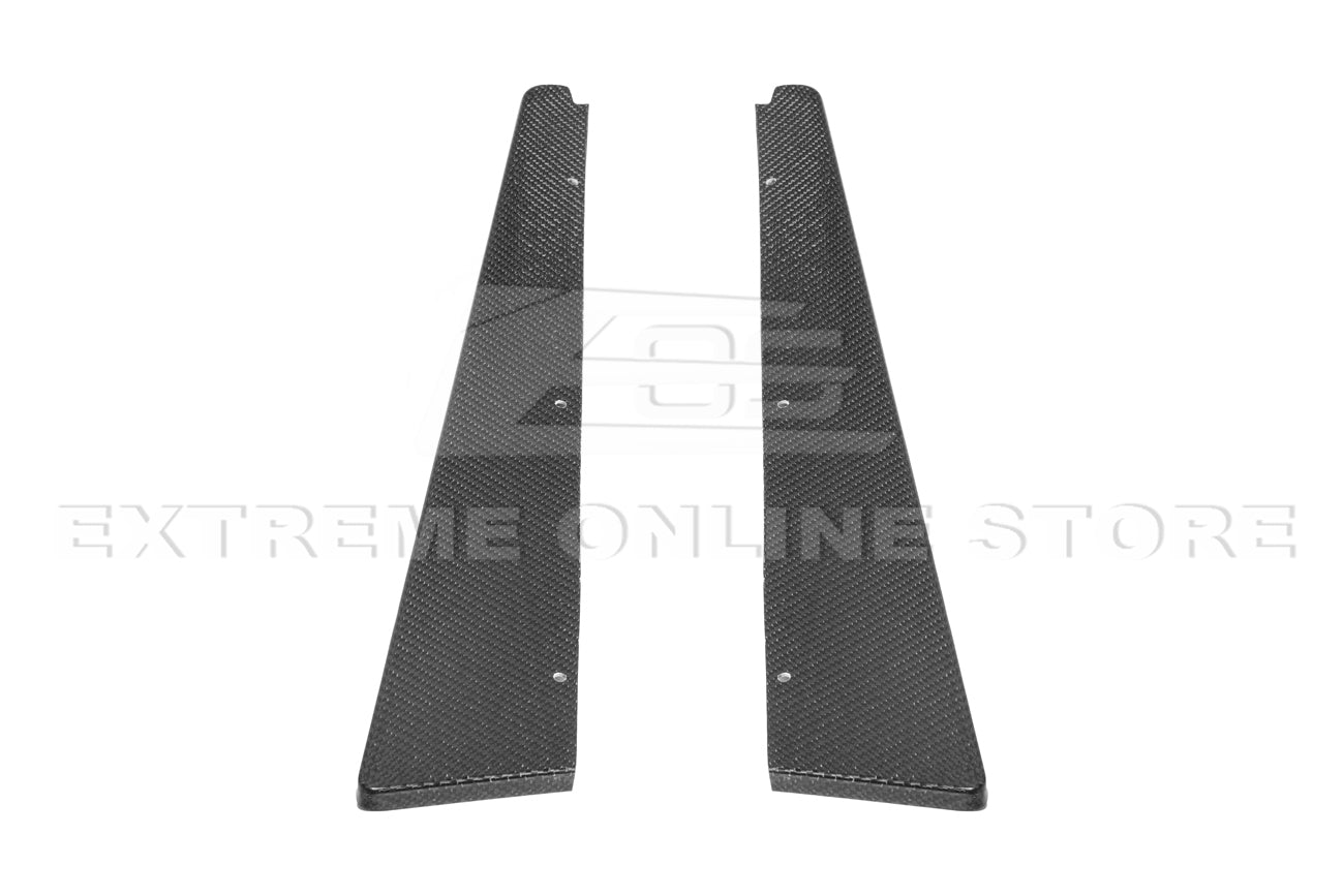 Cadillac CTS-V Sedan V2 EOS Performance Style Dry Carbon Fiber Rear Apron Valance Lip 2009-2015