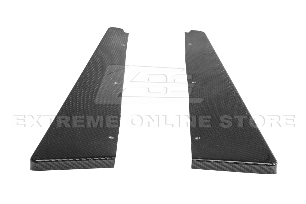 Cadillac CTS-V Sedan V2 EOS Performance Style Dry Carbon Fiber Rear Apron Valance Lip 2009-2015