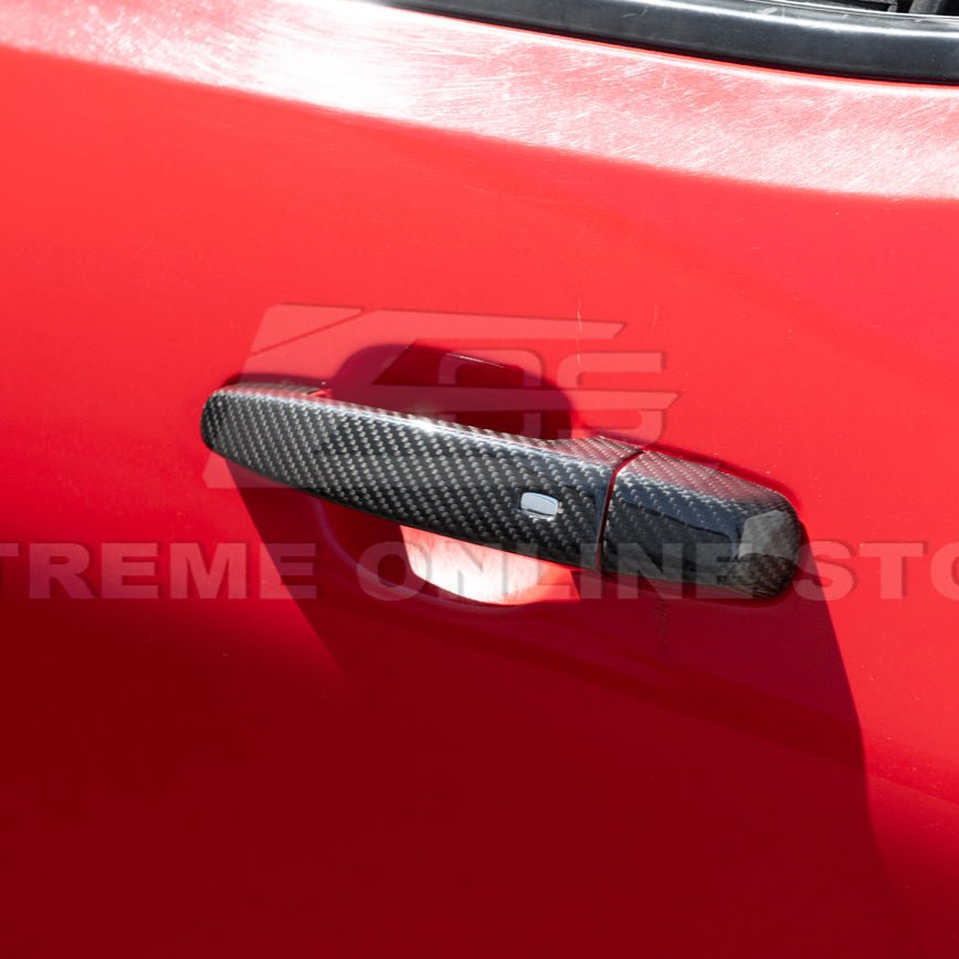 Chevrolet Camaro Factory Style Dry Carbon Fiber Door Handle Cover Set 2016-2024