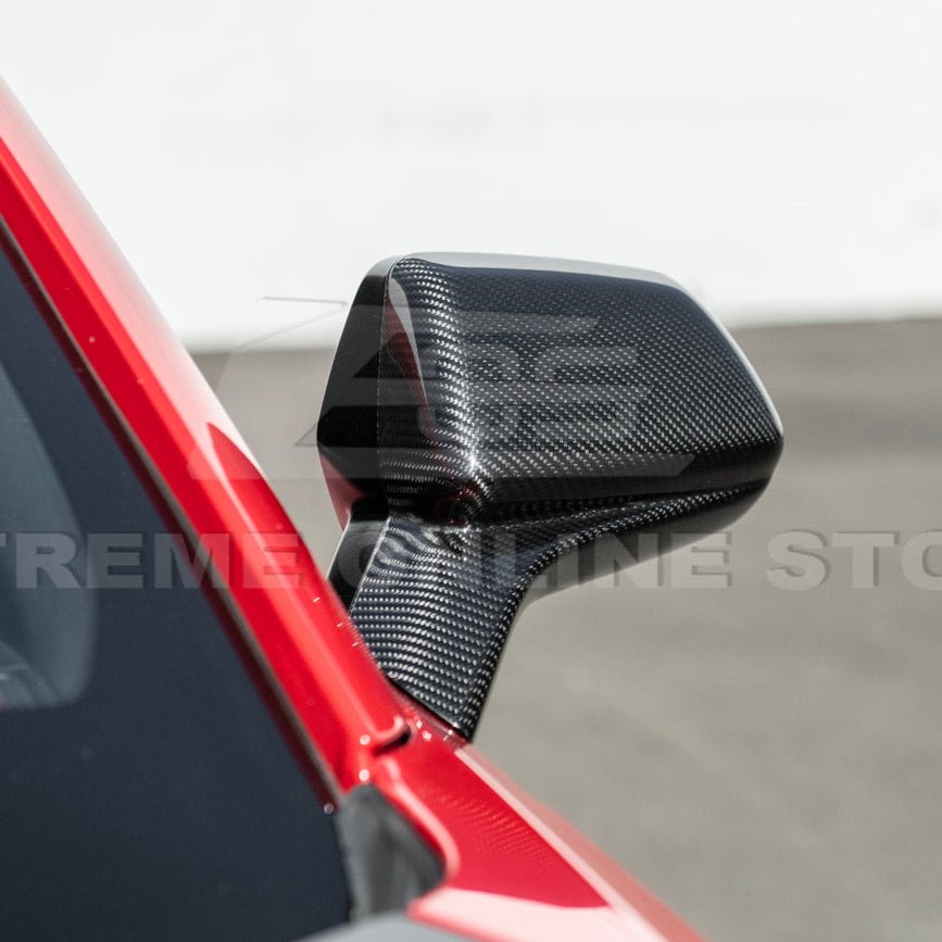 Chevrolet Camaro 6th Gen GM Factory Style Dry Carbon Fiber Mirror Covers 2019-2024