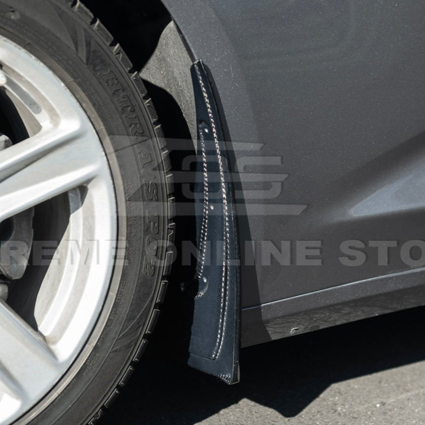 Chevrolet Camaro 6th Gen GM Style Black Front Rear Splash Guards Mud Flaps Set 2016-2024