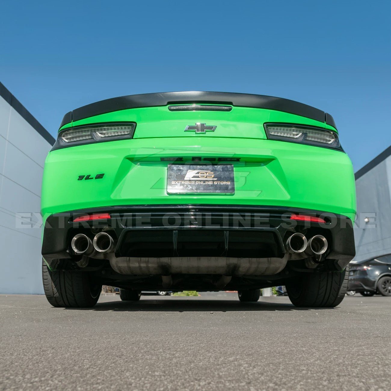 Chevrolet Camaro 6th Gen ZL1 Style Gloss Black Matte Black Rear Quad Exit Diffuser 2016-Up