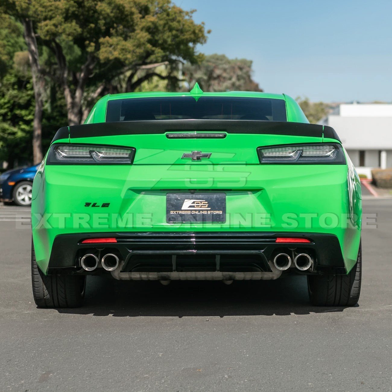 Chevrolet Camaro 6th Gen ZL1 Style Gloss Black Matte Black Rear Quad Exit Diffuser 2016-Up